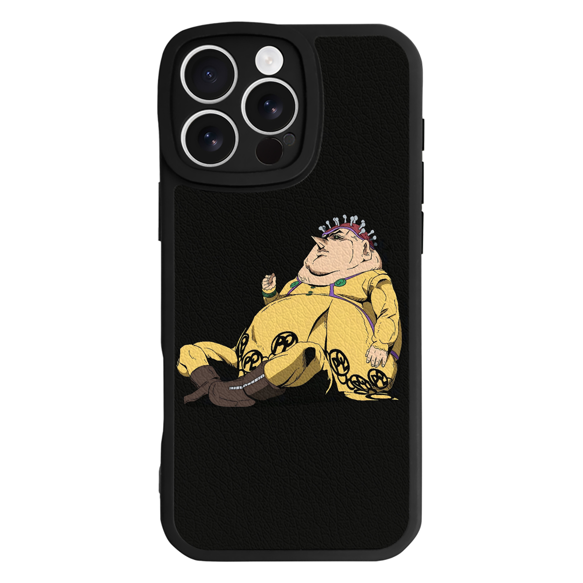 （画像用） ジョジョの奇妙な冒険 ポルポ JoJo's Bizarre Adventure Polpo 【iPhone 16シリーズ対応】シリコンスマホケース（レザー調） 材質：シリコン